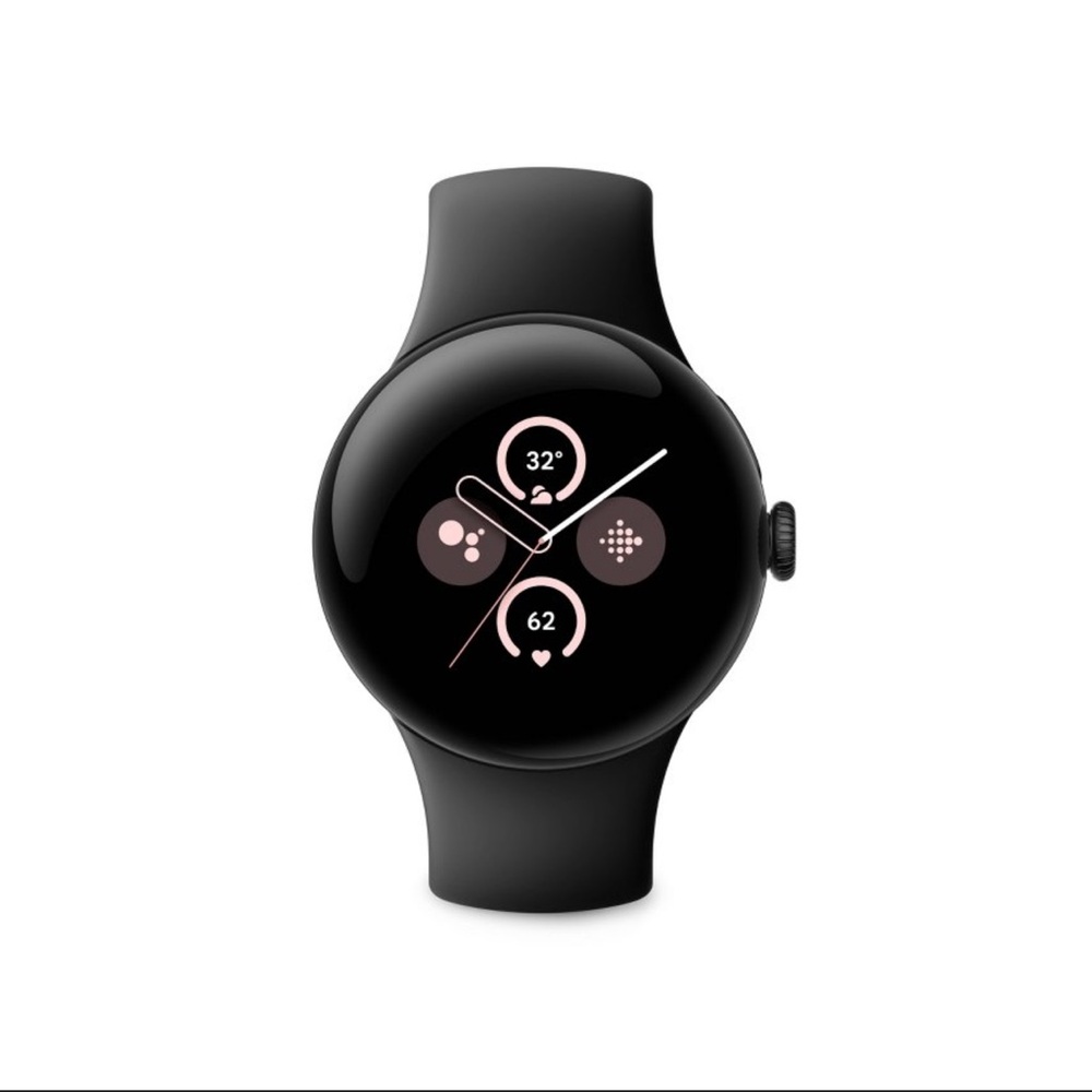 Google Pixel Watch 2 Wifi - Matte Black Aluminum Case / Obsidian Active Band